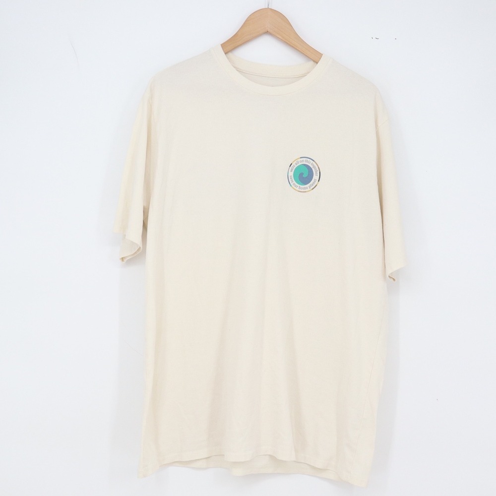 Patagonia T-Shirt Mens XL Responsibili-Tee Cream Graphic 37768 Excellent